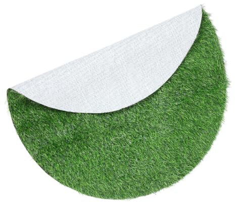 Cabilock Kunstrasen Tischdecke Rund 80cm Durchmesser Künstliche Grasmatte 2,5cm Hoch Wetterfeste Tischdeko Für Innen Außen Dekoratives Tischset Fürs Wohnzimmer Und Garten
