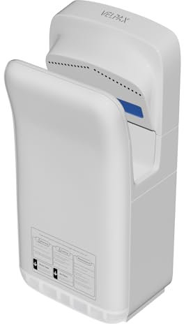 2000W Asciugamani Elettrico Verticale,ad Aria con AEPH Filtro,Powerful Mani Elettrico Professionale,Bianco per Asciugare Le Mani Velocemente,10-12 Secondi per asciugare