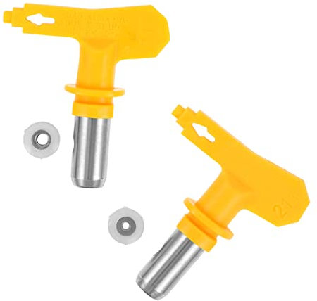 NUOBESTY Airbrush Nozzle Tips Set of 2 for Airless Spraying Machine Improved Seal Leak-free Best for Semi Stains Water Sealers