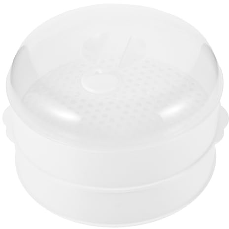 VINTORKY 1 Juego Vaporera de Microondas Tapa para Cocción de Alimentos Verduras y Arroz Utensilio Esencial para Hogar