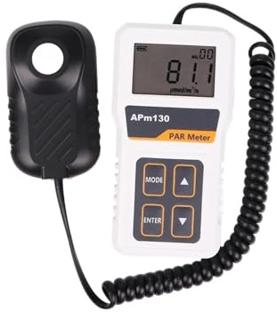 Digital Lux Light Meter, APM130 Digital Light Energy Meter PAR Meter High Precision Light Intensity Tester PPFD Measurement For Plants Greenhouse for Garden, Indoor, Photography