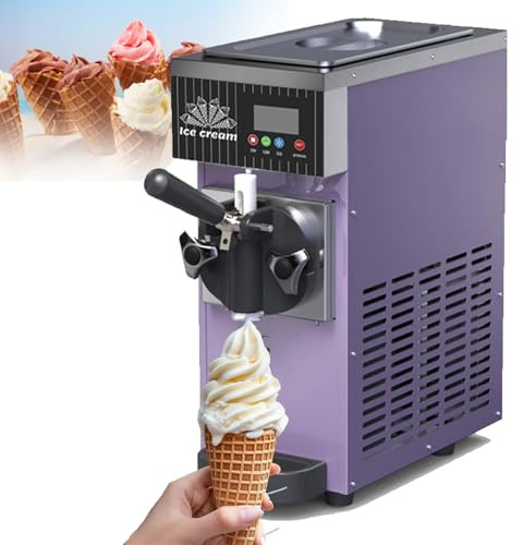 ZHIXUMM Heladera EléCtrica para El Hogar, 80-100 Palitos De Helado/H, 450 W, 3,5 L, Pantalla LCD, Autolimpieza Y Preenfriado, para Restaurantes Y Bares. Purple