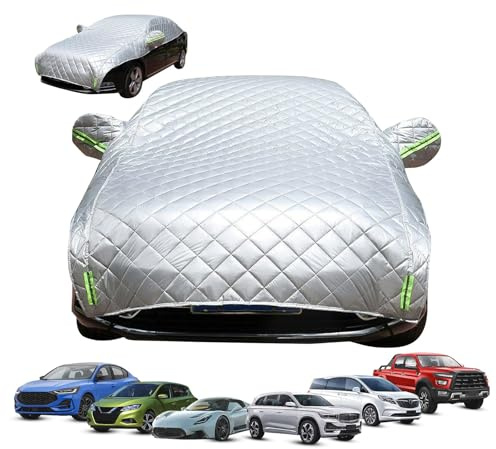 Funda Coche Antigranizo para Seat Ibiza Mk6 (2017)， Media Funda Exterior Impermeable Transpirable con Protección UV, Antipolvo y Antilluvia fbz6