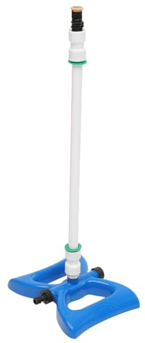 SHINEOFI Irrigatore Automatico da Giardino Rotante 360 Gradi Irrigatore per Prato Base Stabile Accessori Tubo Prolunga e Spruzzi Uniformi per Irrigazione Giardino e Orto