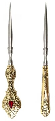 YUGSHNKFC 2 Punteruolo da Ricamo Vintage Punteruoli da Cucito Strumenti Fai da Te per Ricamo Punto Croce Lavoro in Pelle Confezione Accessori per Cucire