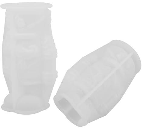 DECORNIJIA 2 Pezzi Stampi Silicone per Candele Forma Soldato Schiaccianoci Materiale Flessibile Antiadattante per Cera Resina e Dettagli Artistici per Fai da Te Natalizio Dimensioni