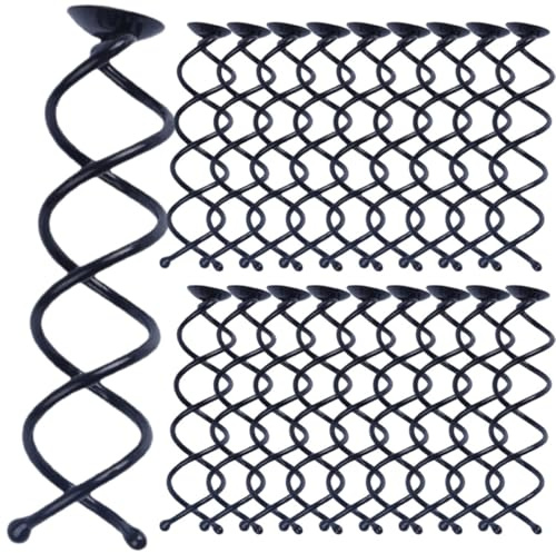 Spirales Capillaires Noires en Alliage, 20 Pièces, Épingles à Chignon