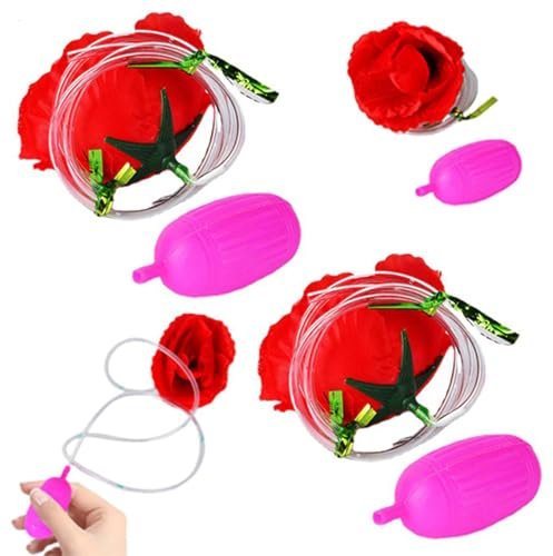 2 Stück Spritzblumen Streich Spielzeug, Wasserblume Mit Spritzfunktion, Narrengag Scherzblume Clown Spritzblumen Spielzeug, Realistischer Scherzartikel Für Freizeitveranstaltungen