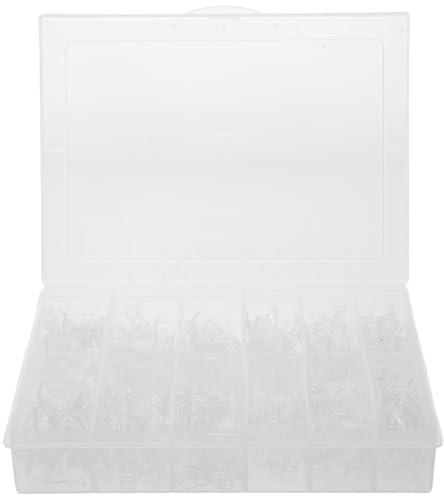 FOMIYES 600 Capsules D'ongles Demi-couvrantes en Acrylique Forme Amande Transparentes, Ongles Gel Souple Courts, Extensions DIY pour Manucure Professionnelle et Usage Salon, Kit 600