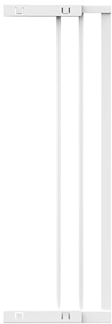 Geuther Verlängerung Türschutzgitter Easylock Plus I Weiß, 16 cm Metall I stabile Erweiterung für Treppenschutzgitter ohne Bohren I Kinderschutzgitter Zubehör I Verlängerungsstück für Schutzgitter