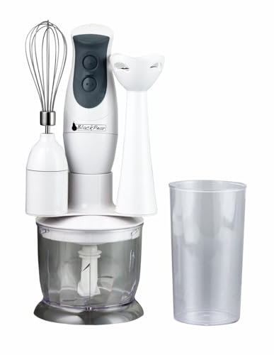 Set mixeur Plongeur 3 en 1-200W - Bol hachoir - Blackpear BMS201