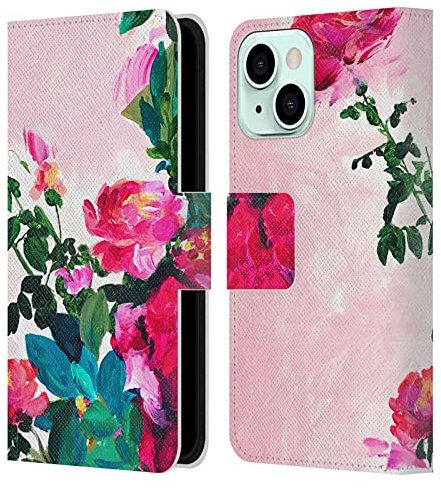 Head Case Designs Licenza Ufficiale Mai Autumn Rose Giardino Floreale Custodia Portafoglio in Pelle Compatibile con Apple iPhone 13 Mini