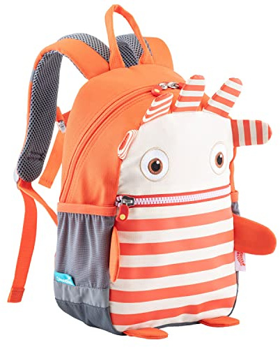 Skandika Sorgenfresser Kinderrucksack Saggo | Kinder Rucksack ab 1-5 Jahre für Mädchen und Jungen, 8 L, Namensschild, reflektierende Elemente, Outdoor | Kindergartenrucksack, Vorschulrucksack