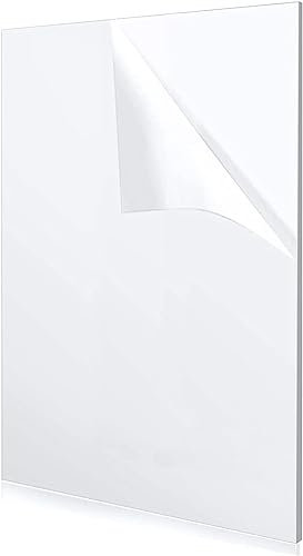 TSKDKIT A4 Fogli Acrilici Trasparenti 5mm Fogli di Plastica Acrilico Piatto da Torta Plexi Acrilica per artigianato, Pittura, Cornice, Stampa, ecc(297 x 210mm)
