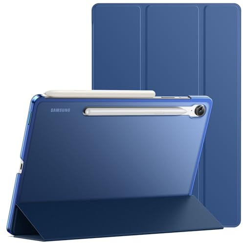 JETech Skyddsfodral för Galaxy Tab S10 Lite/S10 FE/S9 FE 10,9, Marin | Tunn Genomlysande Baksida, Tri-Fold Stativ, Automatisk Väckning/Sömn, Tunt och Stötsäkert