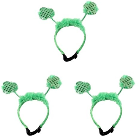 ABOOFAN 3 Patricks Day Stirnband St Paddys Day Kostüm Patricks Kostüm Stirnband Haustier Irisches Partyzubehör Irisches zubehör