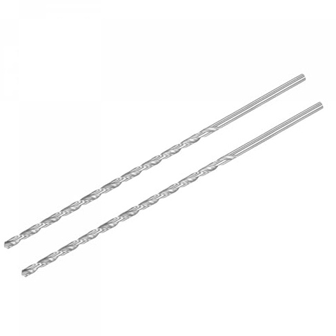 TA-VIGOR 2Pcs 7mm Extra Long Twist Drill Bits 300mm HSS Straight Shank | High Speed Steel Spiral Drill Bits for Wood, Metal, Aluminium and Plastic