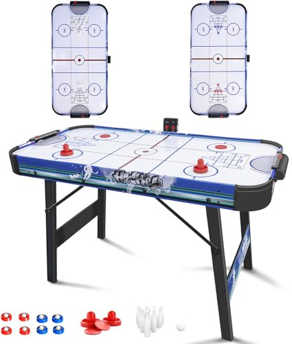 HLC 4FT/4.5FT Electric Air Hockey Table, Indoor Electronic Game Table with Full Accessories for Adults and Kids