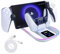 Ladestation für PS Portal und PS5 Controller,Tragbares Ladegerät mit RGB 14 Lichteffekt für PS Portal Remote Player
