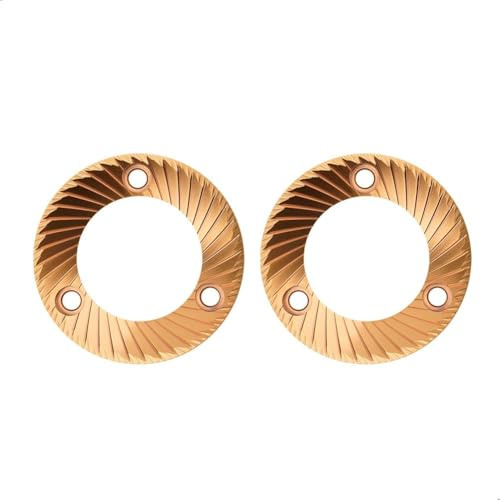 watchget 64mm Flat Burr with Titanium Plating - Multi-Purpose Coffee Grinder Burr Set, Fits ECM, DF64, Lagom P64, Fellow ODE, Anfim Caimano, and Mazzer Super Jolly Espresso Machines