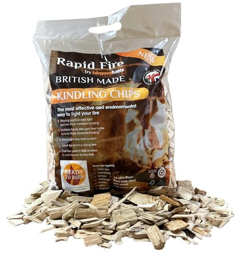 Laeto Firewood Depot Kindling | Natural Fire Lighters For Wood Burners, Fire Pit, Log Burner x8 Bags (80L)
