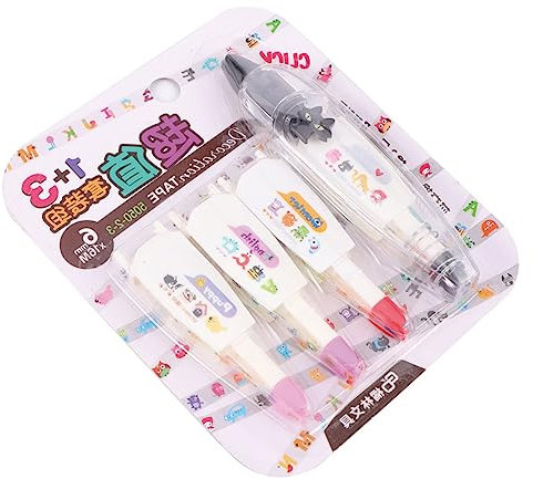 PLAFOPE 4stücke Teiliges Set Korrekturband Im Push-style Design Schul Und Bürozubehör Für Und Einfache Trocknungszeit