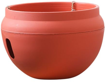 TOBBOMEY Pot De Fleurs Suspendu Plastique Panier De Jardin Murale pour Plantes Intérieur Et Extérieur Couleur Brique Modèle pour Balcons Et Jardins