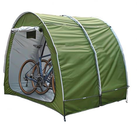 Fxiaobin 2 PCS Box Biciclette può Essere Giuntato Garage Moto per Esterno Proteggi da Vento,Pioggia,Neve,Polvere Box per Moto da Esterno Garage Moto per Esterno,Green