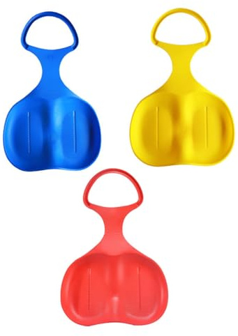 Anneome 2pcs Thickened Bum Slider Seat Grass Ski Board Snowboard Plate Sturdy Outdoor Sliding Boards for Boys and Girls and Adults Sandboarding Outdoor Toy Random Color