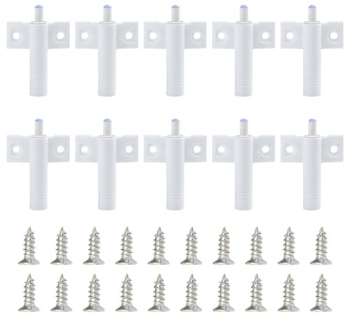 10Pcs Soft Close Damper Buffers with 20Pcs Screws | Cabinet Soft Close Door Quiet Damper Buffer for Kitchen,Cabinets,Wardrobe