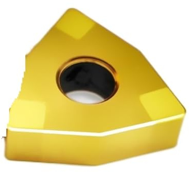 Fresadora, Juego de 10 herramientas de torneado con recubrimiento dorado for procesar acero de alta dureza y mejorar la eficiencia del trabajo.(R04,10pcs,WNGA0804)