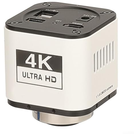 4K UHD 30fps Industrie-Mikroskop-Kamera mit eingebautem Sensor USB und Ausgang für wissenschaftliche Forschung, digitales Lehrlabor und Bildverarbeitung aus Aluminium