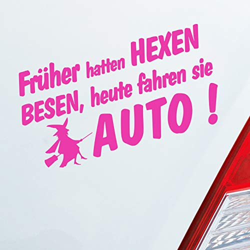 Hellweg Druckerei Früher Hatten Hexen Besen Heute Fahren Sie Auto Auto Aufkleber Sticker Heckscheibenaufkleber