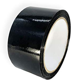Klebeband, 48 mm x 66 m, Allzweck aus Polypropylen Paketband (Schwarz, 1)