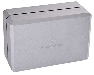 Hugger Mugger 10,2 cm Schaumstoff-Yoga-Block – grau – stark und stabil, abgeschrägte Kanten für Komfort, beliebteste Blockgröße, hilft bei der Ausrichtung und Unterstützung in vielen Posen