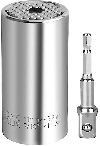 Conjunto de enchufe universal, herramienta de enchufe universal multifunción con adaptador de taladro Destornillo cualquier regalo de perno para papá, marido, novio, presente del día del padre