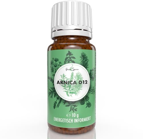 Green Spirit Arnica D12 Streukügelchen | 10 g mit Arnika in D12 - Vorratspackung mit 10 g