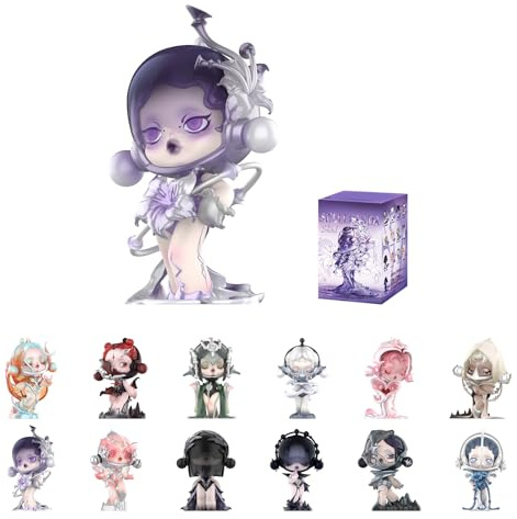 POP MART SKULLPANDA The Sound Series Figures, SKULLPANDA Blind Box Figures, Random Design Action Figures Collectible Toys Home Decorations, Holiday Birthday Gifts, Single Box