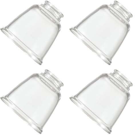 4 Pack Glass Lamp Shades