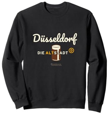 Düsseldorf Old Town Word Game Glass Altbier Düsseldorf Sweatshirt