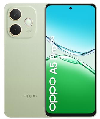 OPPO A5 Pro 5G Smartphone, Foto AI 50MP, Frontale 8MP, Display 6.67” 120HZ LCD HD+, 5800mAh, RAM 8(Esp4GB/6GB/8GB)+ROM 256GB (esp1TB), IP69, Olive Green