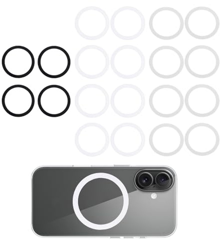 12pcs Magnetic Ring Stickers for Magsafe iPhone 16/15/14/13/12 Series Cases | Powerful, No Magnet Suction Metal Ring Stickers Wireless Charging & Car Phone Holders