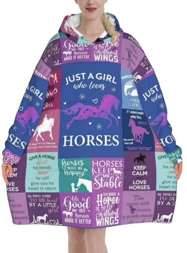 Highland Cow Gifts Wearable Blanket Oversized Blankets Cozy Hoodie For Adults Sweatshirt Sweater Throw With Pocket