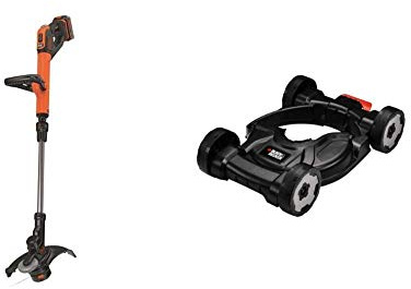 BLACK+DECKER STC1840EPC-QW Tagliabordi + CM100-XJ Base 3 in 1 per Tagliabordi