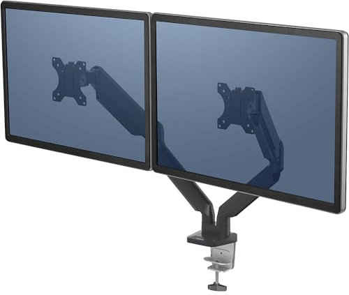 Fellowes | Platinum Series Monitorarm | Doppelarm für 2 Monitore | Schwarz