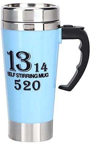 Fdit Self Stirring Mug，500ml Stainless Steel Automatic Electric Coffee Mixing Cup Self-Stirring Smart Milk Cup for Morning Office Travelling(1#)