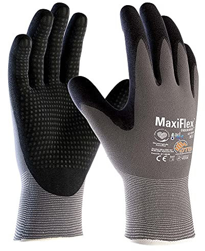 Unbekannt ATG 12 Paar Montagehandschuhe Gr 10, Arbeitshandschuhe Maxiflex Montagehandschuh