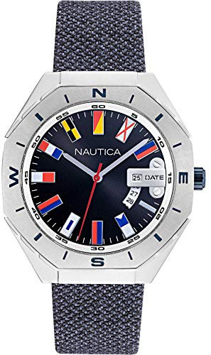Nautica Reloj Casual NAPBPS012, marrón, Correa