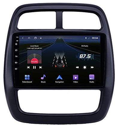 CIVDW Android 9.1 Car Navigation Stereo con 9 Touch Screen per Renault Kwid 2012-2017 Car Entertainment Multimedia Radio, WiFi/4G Tethering Internet, Supporto RDS DSP FM BT