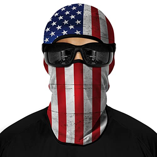 ShopINess Unisex Erwachsene Winter Sturmhaube - USA-Flagge